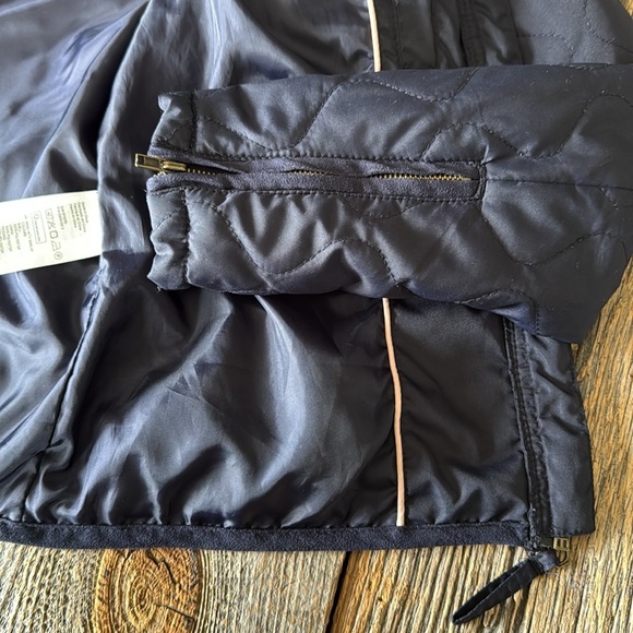 H&M L.O.G.G. Diamond Quilted Navy Jacket Size 8 - Picture 10 of 13